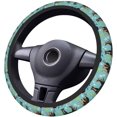 thumbnail image 4 of Rottweiler Dog Toy Art Blue Steering Wheel Cover Breathable Auto for Unisex Universal 15 Inches Customized Gift, 4 of 8