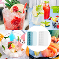 thumbnail image 5 of Bandeja para cubitos de hielo con tapa, bandejas flexibles apilables para cubitos de hielo, para bebidas frías, whisky y cócteles, 5 of 5