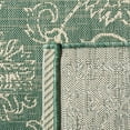 thumbnail image 6 of SAFAVIEH Courtyard Ilija Medallion Indoor/Outdoor Area Rug, Dark Green/Beige, 5'3" x 7'7", 6 of 8