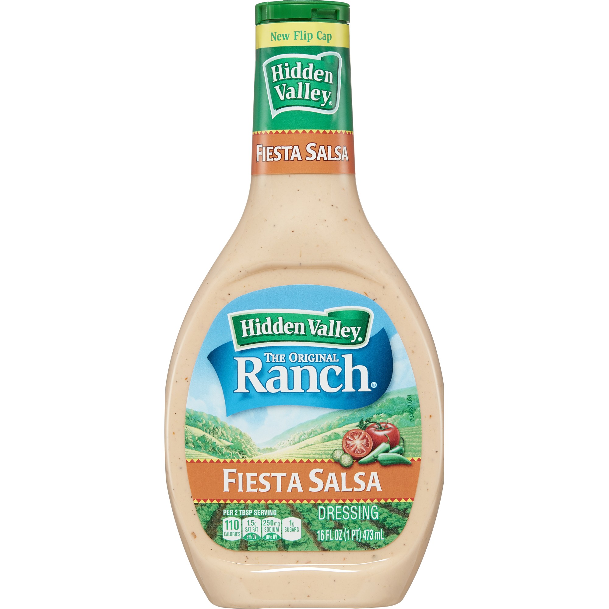 Hidden Valley Fiesta Salsa Ranch Salad Dressing & Topping, Gluten Free - 16 Ounce Bottle - image 2 of 10