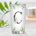 thumbnail image 2 of Personalized Initial C Tumbler 20oz: Monogrammed Christian Gift for Women – Birthday Mother's Day Religious Inspiration – Custom Coffee Mug with Elegant Design, 2 of 6