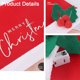 thumbnail image 5 of Fundas traseras para sillas con brillo navideño, 2 uds., para decoración de fiestas navideñas, mesa de restaurante, Navidad, 5 of 5