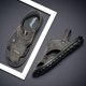 thumbnail image 3 of Sandalias de cuero de verano para hombre, zapatos de playa transpirables para exteriores, zapatos de moda, zapatillas de interior, zapatillas planas para el hogar para hombre (26,5 cm), 3 of 4