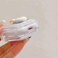 thumbnail image 4 of Case for Airpods 1&2 , Cute Funny Swimming Duck Transparent Soft Case Non-Slip Anti-Fall with Keychain for Women Girls Kids, 4 of 4