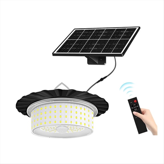 WQNZMADO 244-LED Solar Pendant Light with Moving Sensor, Solar Shed Light, Light Outdoor Solar Powered Motion Sensor Shed Light