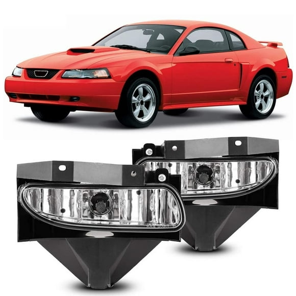 Winjet Série OEM pour [1999 2000 2001 2002 2003 2004 Ford Mustang GT (sauf Cobra)] Feux de Brouillard de Conduite