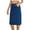 Dark Blue, variant on tasrioml High Waist Denim Skirt with Large Hem Summer Washed Midi Skirt Slimming Stylish Design Breathable Skirt