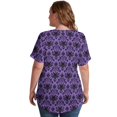 thumbnail image 5 of Haunted Mansion V Neck Fashion Oversize T-Shirt Short Sleeve Shirt Tops, 5 of 8
