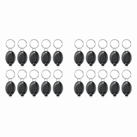 20 Pack LED Keychain Flashlight Mini LED Keychain Light Portable Key Ring Torch for Outdoor Camping Hiking