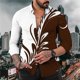 thumbnail image 1 of 2024 tops decoración camisa de solapa para hombre moda nueva calle fiesta al aire libre ropa casual primavera verano, 1 of 6
