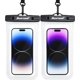 thumbnail image 1 of Waterproof Phone Pouch, Waterproof Phone Case for iPhone 16 15 14 13 Pro Max, IPX8 Cellphone Dry Bag Beach Cruise Ship Essentials 2Pack-8.3", 1 of 5