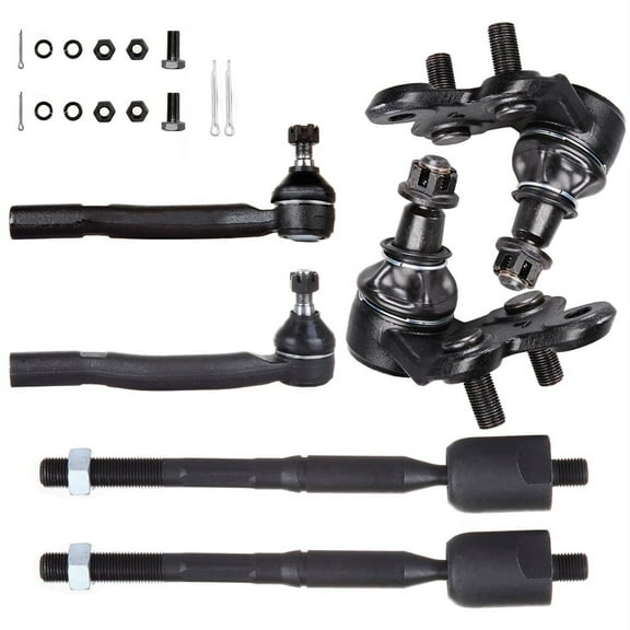 SCITOO 6pcs Front Suspension Kit Lower Ball Joint Inner Outer Tie Rod End 2004-2006 for Lexus ES330 2002-2006 for Toyota Camry 2004-2008 for Toyota Solara