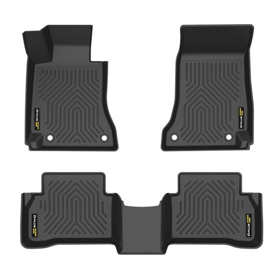 TPE Car Floor Mats All Weather Carpet Liner Waterproof Black Fit For 2015-2021 Mercedes Benz C-Class