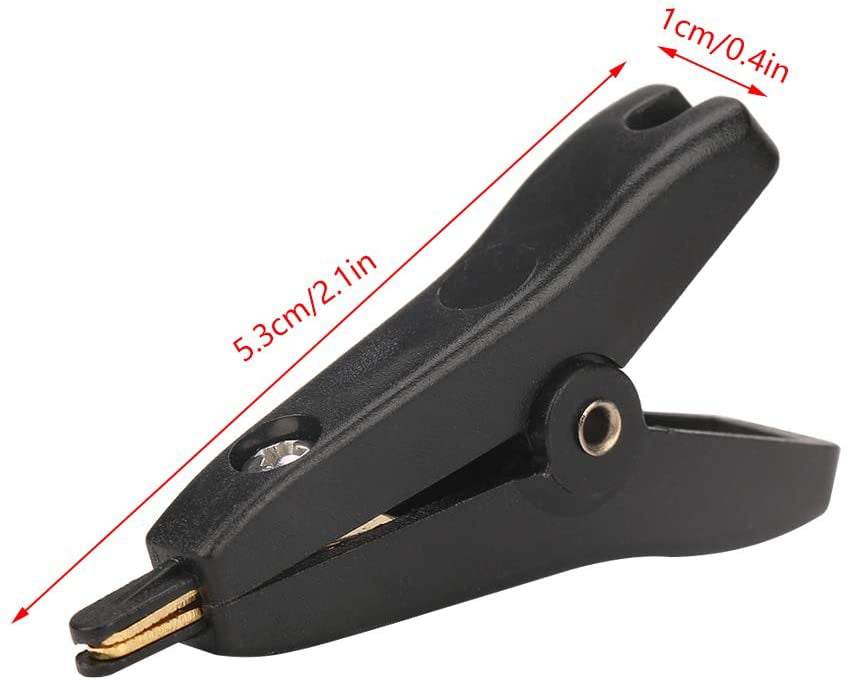 3pcs High Quality Copper Alligator LCR Kelvin Test Clip Clamp Gold Plated Clip 