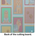 thumbnail image 5 of Lots of Blue and Tan Yorkie Glass Cutting Board Large 12 in x 15 in, 5 of 5