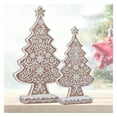 thumbnail image 2 of Raz Imports 2022 Holiday In Provence 13" Frosted Gingerbread Tree, Set of 2, 2 of 3