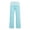 F158-Blue, variant on FYDUU Girls Pants Fold Over Yoga Pants For Girls Color Block Striped Loose Wide Leg Casual Trousers Soft Comfortable Active Bottoms 5-6 Years