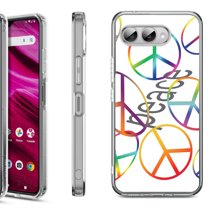 Shockproof Phone Case for T-Mobile Revvl 8, by OneToughShield - Colorful Peace