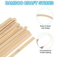 thumbnail image 3 of Uxcell 15.7 x 3/8 Inch Natural Bamboo Sticks, Unfinished Bamboo Strips Wooden Sticks 30 Pcs, 3 of 6