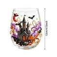 thumbnail image 2 of DGMIOCS Halloween Decorations Ghost Stemless Wine Glass, Cute White Ghost Pumpkin Spider Cat Glassware Collection For Fresher Sips, Novelty Halloween Decor Drinking Glass for Cocktails, 2 of 3