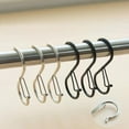 thumbnail image 5 of Heavy Duty Silver S Hooks with Safety Buckle for Hanging Kitchen Utensils Pots Pans Plants Closet, 5 of 5