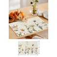 thumbnail image 7 of Placemat Flower Retro Plant Pastoral Style for Dining Table Tableware Mats Kitchen Dish Mat Pad 4/6pcs Table Mat Home ration, 7 of 7