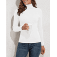 thumbnail image 6 of PrettyGuide Women's Ribbed Turtleneck Long Sleeve Sweater, 6 of 7