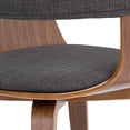 thumbnail image 4 of WyndenHall  Calinda Mid Century Modern Bentwood Dining Chair - 20.5"w x 21.7"d x 30.9"h Charcoal Grey, 4 of 5