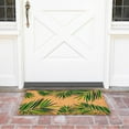 thumbnail image 3 of Tropical Welcome Mat for Outdoor Entrance, Coco Coir Palm Leaf Plant Doormat for Front Porch, Patio (30 x 17 In), 3 of 8