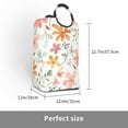thumbnail image 3 of YFYANG 50L Foldable Laundry Hamper, Waterproof Oxford Fabric Watercolor Flower Patterns Laundry Bag Laundry Baskets, 3 of 6
