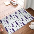 thumbnail image 5 of Balery Lavender Flowers Doormat, Durable Flannel Fabric, Waterproof Stain and Fade Resistant, Low Profile,Indoor Outdoor Door Mats, Easy Clean Patio Entrance Mat, 16x24in, 5 of 9