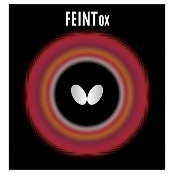 Butterfly Table Tennis Rubber - Feint-OX Black