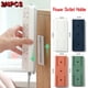 thumbnail image 2 of Soporte montado en la pared, fijador de enchufe sin perforaciones, fijador de enchufe autoadhesivo, tira de alimentación sin costuras, organizador de cables para el hogar, bastidores, 2 of 4