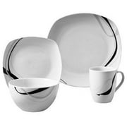 16-Pc Carnival Soft Square Dinnerware Set by Tabletops Gallery