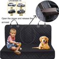 thumbnail image 4 of Fundas de asiento para coches, funda de asiento trasero para perros, protector impermeable para asiento de coche para coches, SUV, camiones, funda de asiento de coche con solapa lateral, asi, 4 of 5