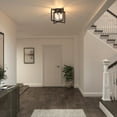 thumbnail image 2 of Artika Yale Modern Mid Century Flush Mount Ceiling Light Fixture, Bronze, 2 of 6