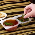 thumbnail image 3 of Binwennn Double Compartment Condiment Container Double Condiment Containers With Lids 2 Compartment Snack Containers Double Compartment Snack Containers For To Go Sampling Travel Freezer Container, 3 of 5