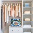 thumbnail image 4 of Yayeee Collapsible Cube Storage Bin with Lid Fabric Closet Decorative Basket with Handles, Red Goldfish, 4 of 7