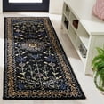 thumbnail image 2 of SAFAVIEH Micro-Loop Shanelle Floral Runner Rug, Black/Green, 2'3" x 9', 2 of 8