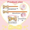 thumbnail image 2 of AONYIYI 3 Piece Removable Cat Collar with Bow, Airatg Pet Collar Cover, Drool Towel, Orange, 2 of 8