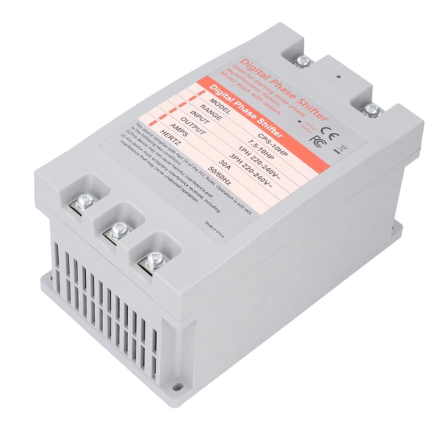 Cambiador De Fase Digital, Bajo Consumo De Energía 220-240 V Convertidor Monofásico A Trifásico Para Motor De Inducción