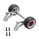 thumbnail image 3 of Rueda delantera para coche RC, barra de caballito de aluminio, rueda trasera para coche RC, soporte delantero Astilla, 3 of 9