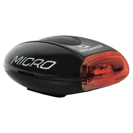 Sigma Micro 1 LED Rear Light Black w/ Red Light Bike Safety