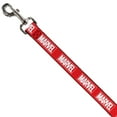 thumbnail image 2 of Marvel Comics Pet Leash, Dog Leash, Marvel Red Brick Logo Red White, 4 Feet Long 1.5 Inch Wide, 2 of 4