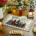 thumbnail image 3 of Smile Buffalo Plaid Christmas Placemats 12x18 Inch Set of 4, 3 of 6