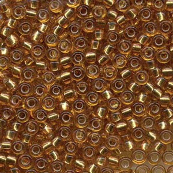 Silver-Lined Dark Gold Miyuki Seed Beads 6/0 6-94-TB