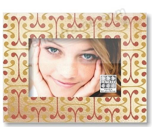 4 by 6-Inch SIXTREES Glitter Glass Princess Luxury Frame 4 by 6-Inch SIXTREES Glitter Glass Princess Luxury Frame