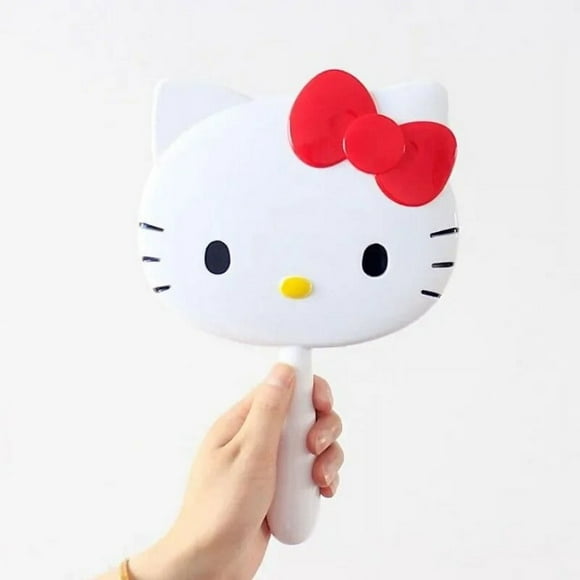 Hello kity kawaii handle mirror Y2K DIY diamond stickers for besties and girlfriends birthday gifts makeup mirror wholesale Hello Kitty 01