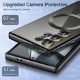 thumbnail image 5 of JETech Electroplated Case for Samsung Galaxy S24 Ultra 6.8-Inch, Camera Lens Full Protection, Compatible with MagSafe Wireless Charging, Shockproof Soft TPU Phone Cover (Titanium Black), 5 of 7