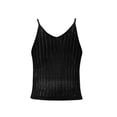 thumbnail image 3 of Ropa Playa Ocean Pacific para Mujer Blusa Corta Tejida Sin Manga Cuello V Negro Talla CH, 3 of 4